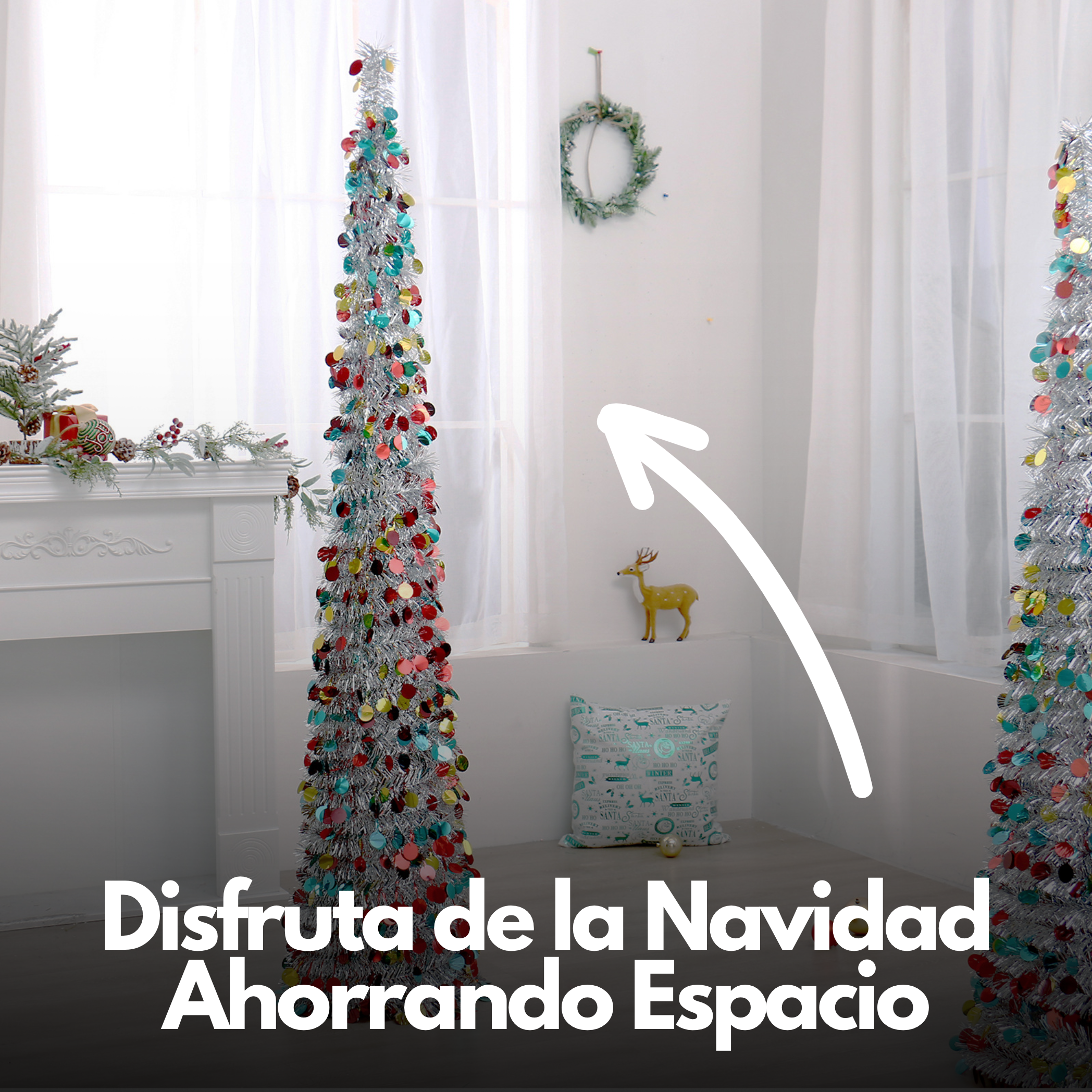 🎄 Árbol de Navidad Mágico Plegable ¡No ocupa espacio!